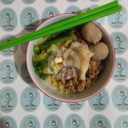 Mie Ayam Andaliman Komplit (bakso N Pangsit Rebus)