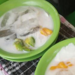 Es Bubur Kacang Ijo Nangka Campur Apokat