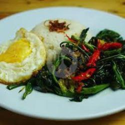 Nasi   Kangkung   Telur Ceplok