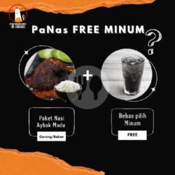 Paket Nasi Ayam Bakar / Goreng Gratis Minum