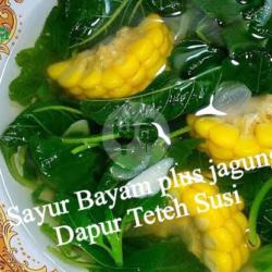 Sayur Bening Bayam   Jagung Di Masak Dadakan Tidak Di Stock