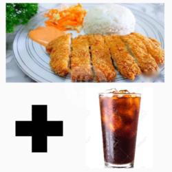 Katsu Nasi   Lemon Tea