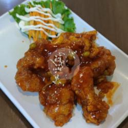 Karaage Chicken Saos Siram Tomat Manis