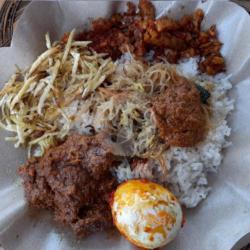 Nasi Uduk Daging Rendang   Telur Balado