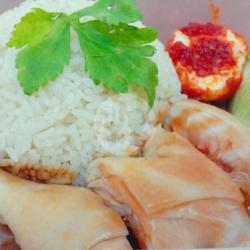 Singapore Steam Chicken Rice ( Free Kopi Gadjah )