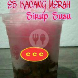 Es Kacang Merah Sirup Susu (porsi Gelas)