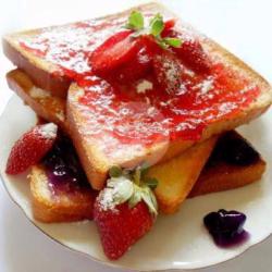 Roti Bakar Stawberry