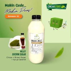 1 Liter Cincau Milky Brown Sugar