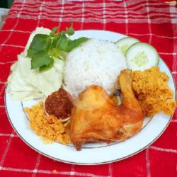 Nasi Ayam Penyet Sambal Bawang