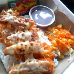 Chicken Katsu Mozzarella Rice