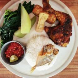 Paket Nasi Tempong Ayam Bakar Besar