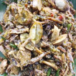 Teri / Jengkol Sambal   Nasi Sayur