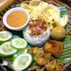 Nasi Uduk Samcang (sambal Kacang)