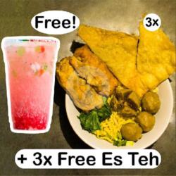 3x Bakso Besar Campur Gratis 1x Cocopandan Mojito Dan 3x Es Teh