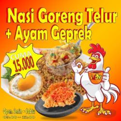 Nasi Goreng Ayam Geprek   Telur