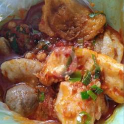 Cireng Isi Ayam Kuah Mercon