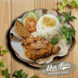 Bebek Goreng Sambal Ijo (gratis Nasi   Tahu / Tempe)