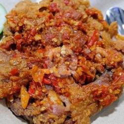 Ayam Serundeng Sambal Mentah