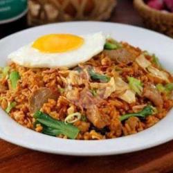 Nasgor Bakso Sosis   Telur Ceplok / Dadar