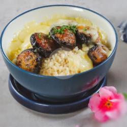 Mushroom Chicken Baked Rice
