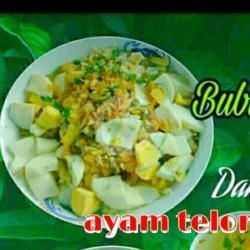 Bubur Ayam Telor (toping Di Pisah)