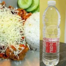 Nasi Ayam Geprek Dada/paha Atas Keju Air Botol