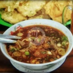 Paket Komplit Soto Tauto Daging   Teh Panas