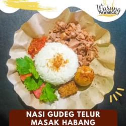 Nasi Gudeg Telur Masak Habang Hemat