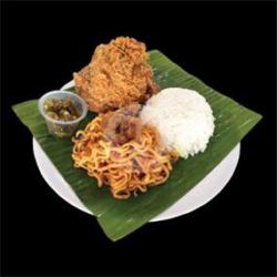 Paket B : Nasi Crispy Chicken Sambal Ijo Ol