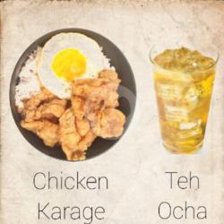 Chicken Karage - Rice Bowl Gratis Teh Tong Tji