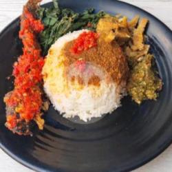 Nasi Ikan Lele Balado