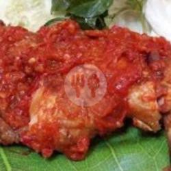 Ayam Penyet Sambal Pedas Bleger