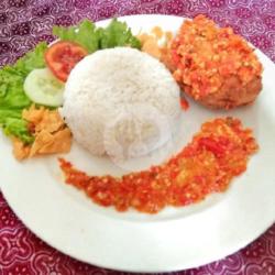 Ayam Geprek Madu   Nasi