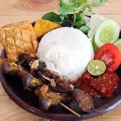 Nasi Ampela Ati Penyet