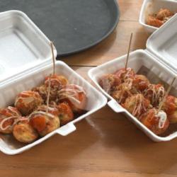 Takoyaki Cumi Non Toping Katsuobushi 8 Ball