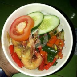 Udang Saus Tiram Plus Nasi
