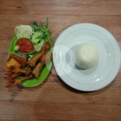 Lalapan Ceker   Kepala Ayam   Nasi Putih