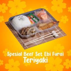 Spesial Beef Set Ebi Furai Teriyaki