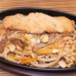 Teppanyaki Udon Chicken Katsu