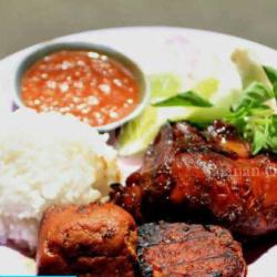 Ayam Bacem Bakar   Nasi