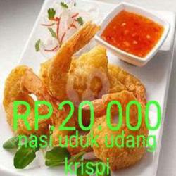 Nasi Uduk Udang Krispi