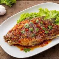 Nasi Ikan Nila Goreng