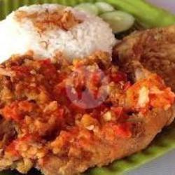 Nasi Ciprek (ciken Geprek )