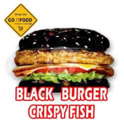 Black Burger Crispy Fish