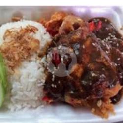 Ayam Geprek Sambel Kecap   Nasi