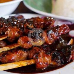 Sate Ayam Camput Kulit Bumbu Kecap Pedas