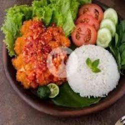 Nasi Naget Geprek