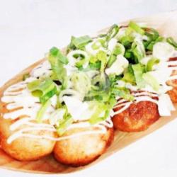 1 Box Takoyaki Negi Mayo/spicy Mayo 10 Ball