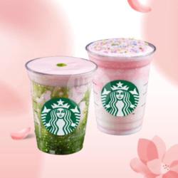 Iced Strawberry Dream Matcha Latte   Strawberry Dream Cream Frappuccino