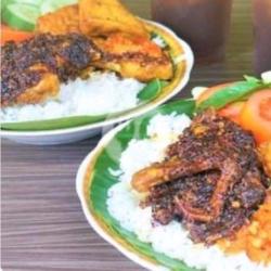 ( Paket Super) 3 Ayam 2 Nasi   Kepala Bebek Bumbu Hitam Sambel Ijo